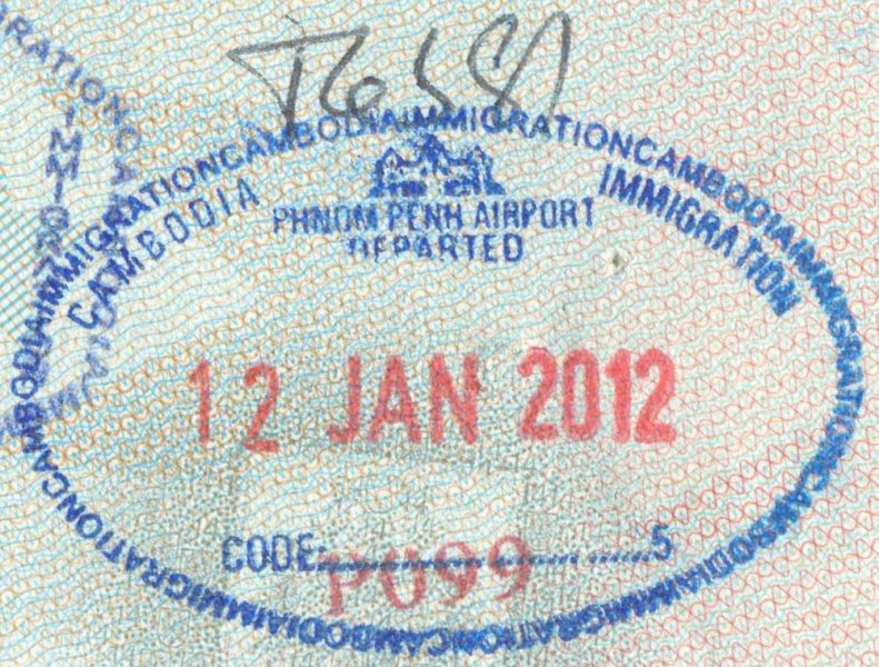 2012 01 12 Kambodscha Phnom Penh - Ausreise