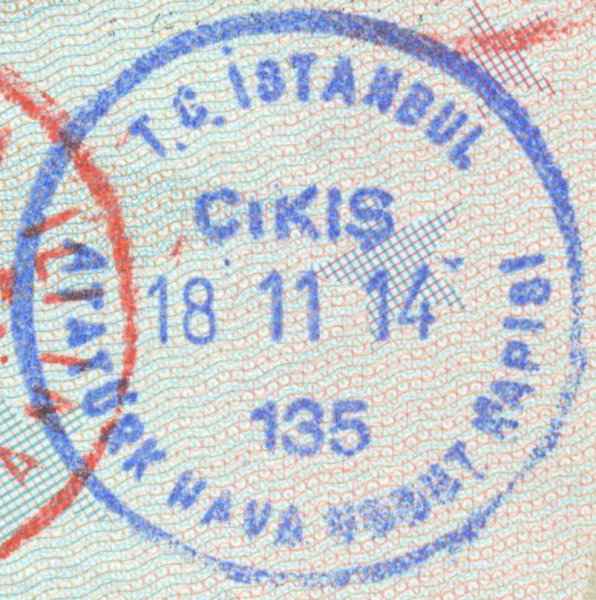 2014 11 18 Türkei Istanbul - Ausreise