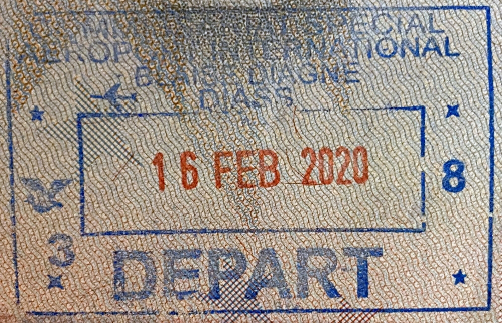 2020 02 16 Senegal - Ausreise
