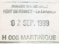 1999 09 02 Martinique Fort de France - Einreise