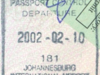 2002 02 10 Südafrika Johannesburg - Ausreise