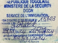 2024 03 22 Togo Lome - Visum
