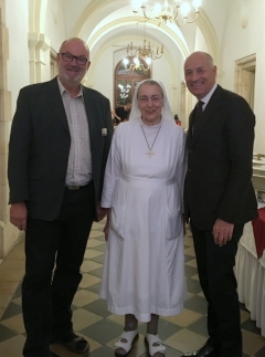 2016 11 20 Schwester Bernadette Schwarz im Österr Hospitz in Jerusalem anl Friedenslichtreise