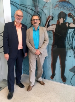 2018 06 15 Hebenstreit Manfred Maler und Grafiker bei der Eröffnung Olympiazentrum OÖ Linz