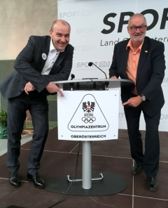 2018 06 15 Marckhgott Bernhard Dr RLB OÖ bei der Eröffnung Olympiazentrum OÖ Linz