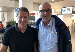 2019 09 08 Foda Franco ÖFB Teamchef am Flughafen Salzburg