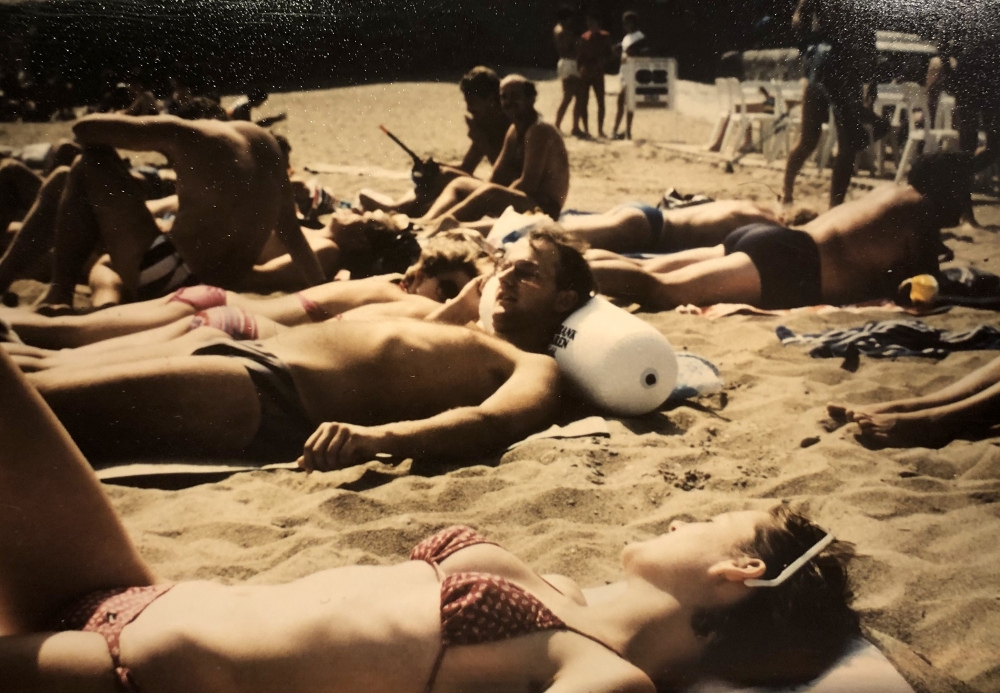 1985 09 02 Frankreich SZ Konzertreise Strand Collioure baden