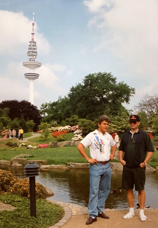 1994 05 20 Hamburg Deutsches Turnfest Park Blanken en Blomen vor dem Fernsehturm