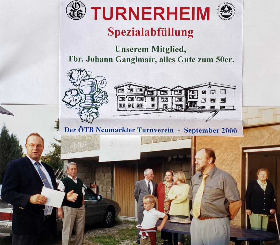 2000 09 02 Geburtstagsständchen KR Ganglmair Johann 50 Jahre Glückwünsche