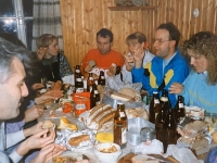 1993 02 06 SZ Schifahren Wagrain Hütte Schutzhundestaffel Attnang