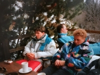 1994 02 19 SZ-Schifahren Wagrain Kleinarl Kurze Verschnaufpause