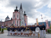 2011 06 25 Konzertreise Maria Zell Vor der weltberühmten Basilika in Mariazell