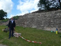 Deutschland Archäologischer Grenzkomplex Haithabu und Danewerk Ziegelsteinmauer