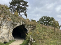 Deutschland Höhlen im Jura Vogelherdhöhle Kopfbild