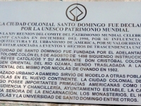 Dominikanische Republik Stadtbereich Santo Domingo Tafel