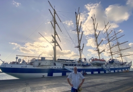 2023 03 18 Royal Clipper größtes Segelschiff der Welt im Hafen von Barbados
