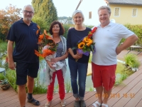 Septemberfeier Grillen bei Aschauers Pensionseinladung von Christa Hagn